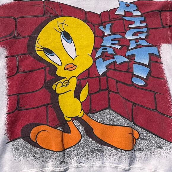 Vintage Tweety Bird Looney Tunes Crewneck - Picture 3 of 8